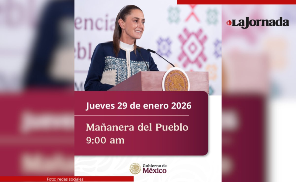 Sheinbaum modifica horario de la Mañanera a las 9:00 horas este jueves