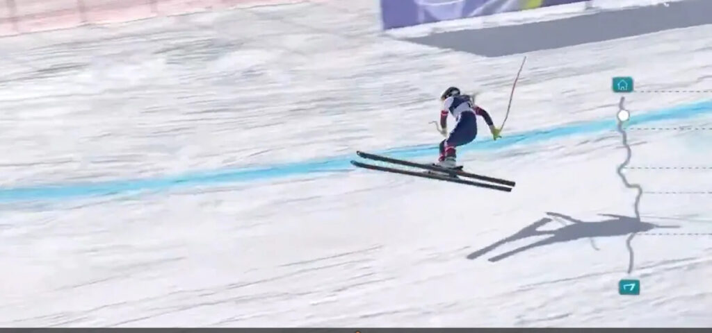 Lindsey Vonn sufre una caída impactante en los Juegos Olímpicos y es evacuada en helicóptero