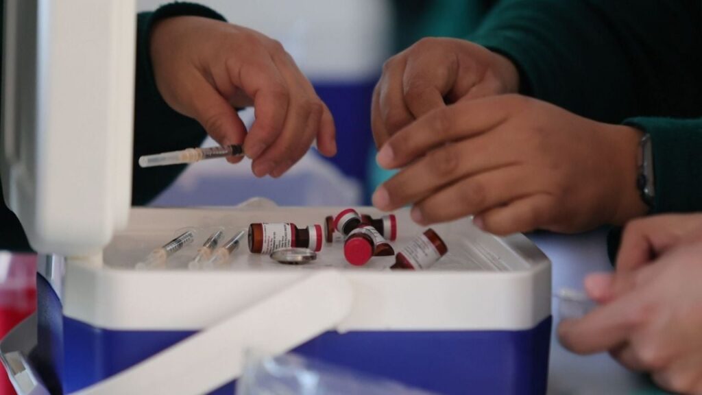 Módulos Nocturnos de Vacunación contra el Sarampión en CDMX