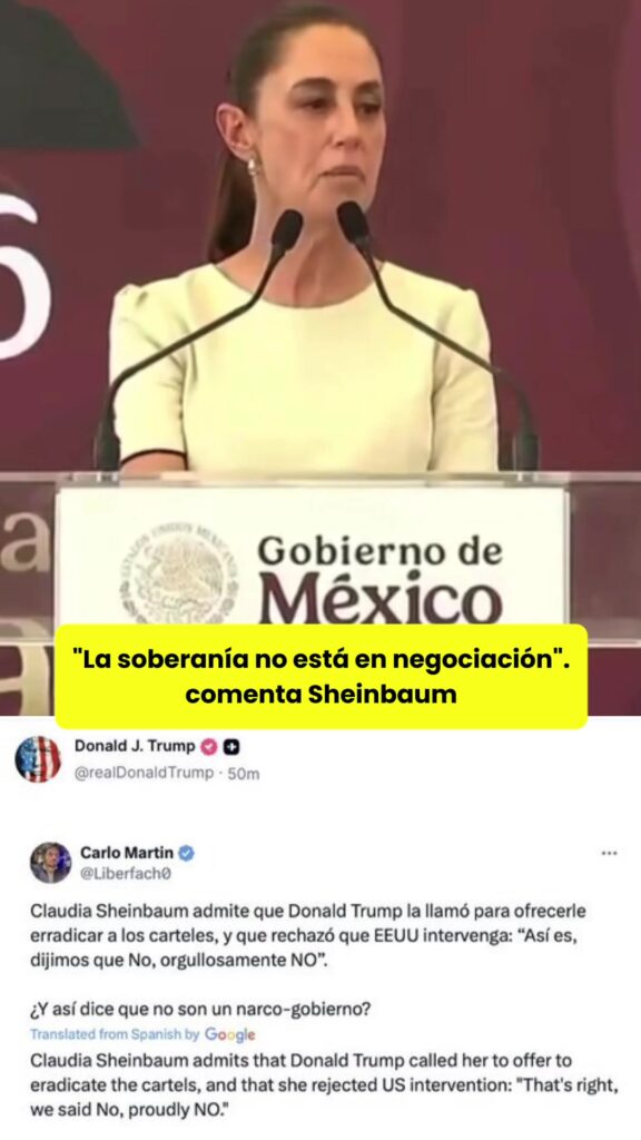 @elhilomx Responde Claudia Sheinbaum a Donald Trump. El presidente de EU reposte…