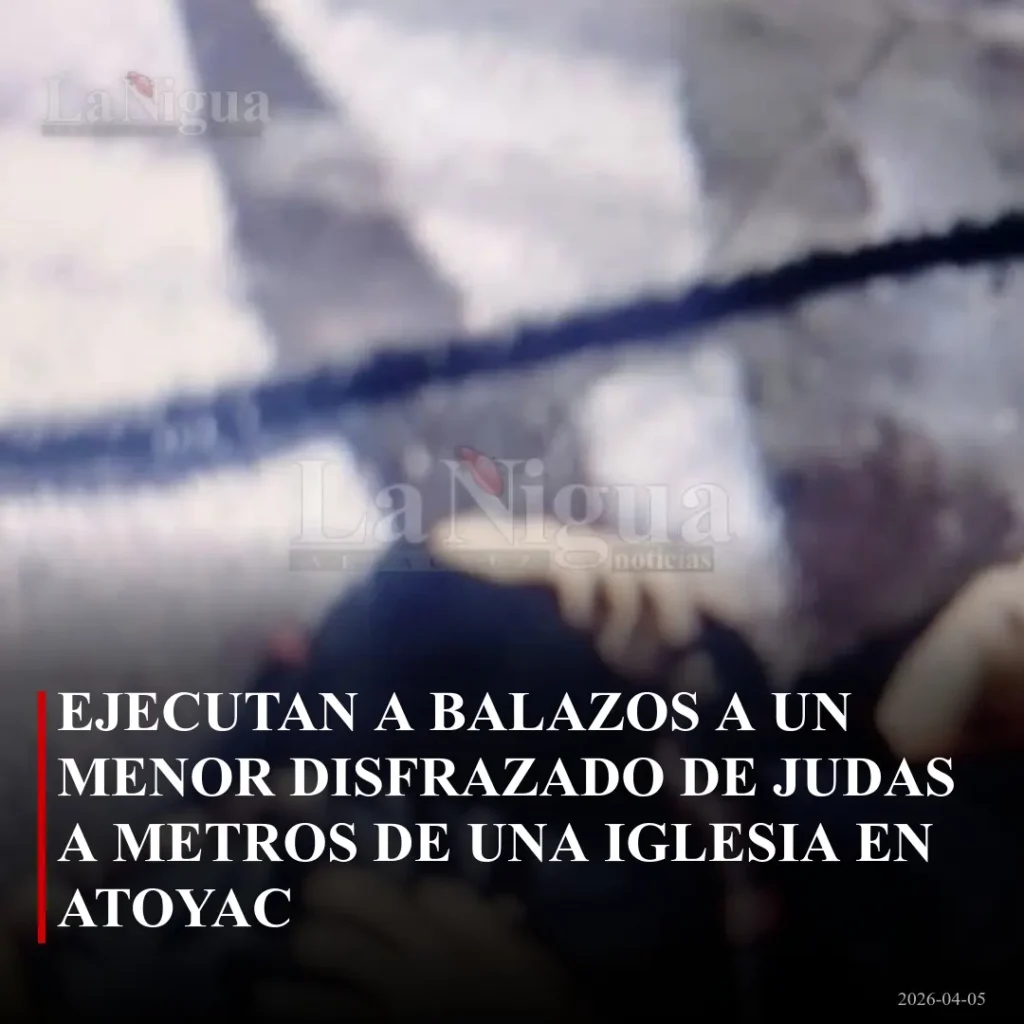 Menor disfrazado de Judas asesinado cerca de iglesia en Atoyac La Nigua