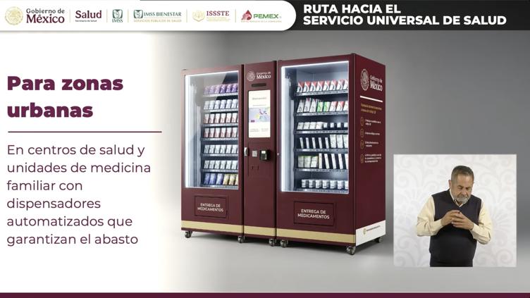 Salud Universal lanza dispensadores automáticos de medicamentos