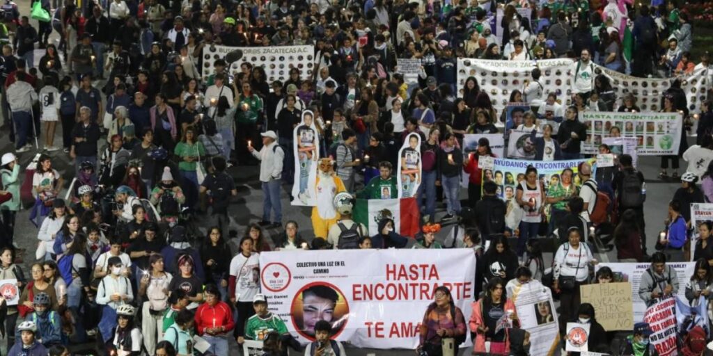 Familiares de desaparecidos protestan en México antes del Mundial 2026