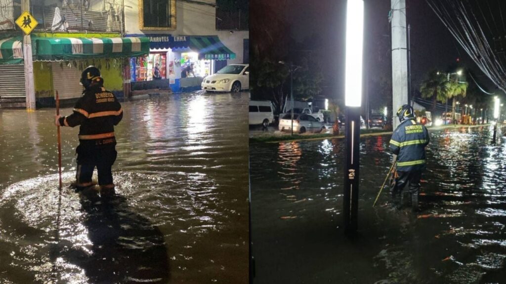 Lluvias en la CDMX causan inundaciones y daños el viernes