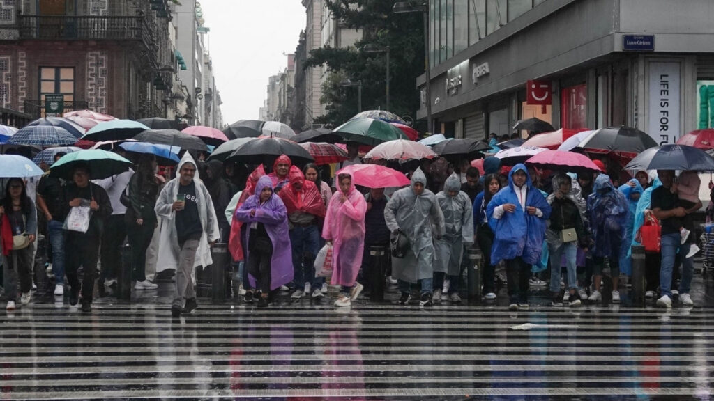 Lluvias y vientos intensos en CDMX este lunes 8 de junio