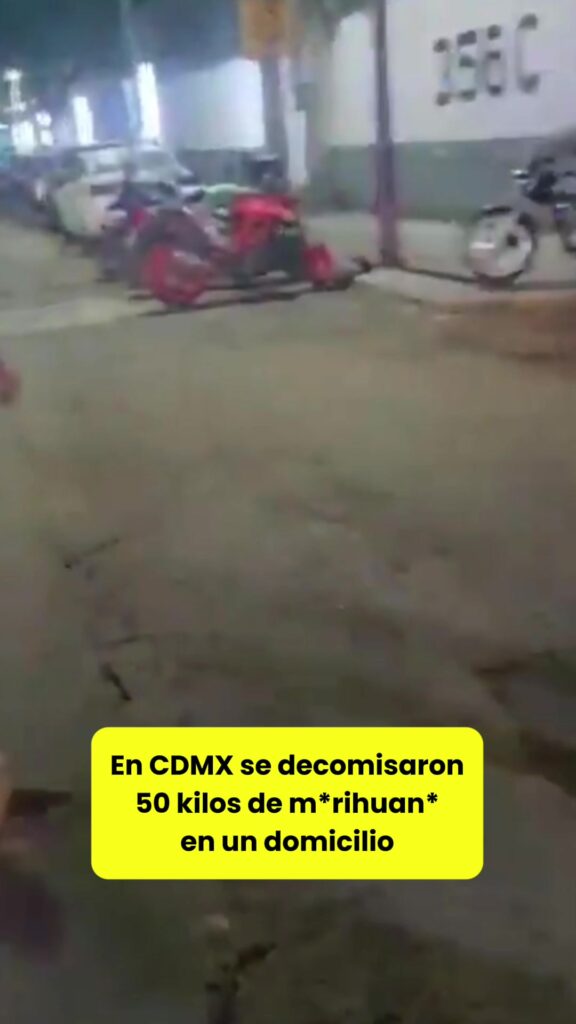 @elhilomx En la CDMX se decomisaron 50 kilos de m*rihuan* en un domicilio de la …
