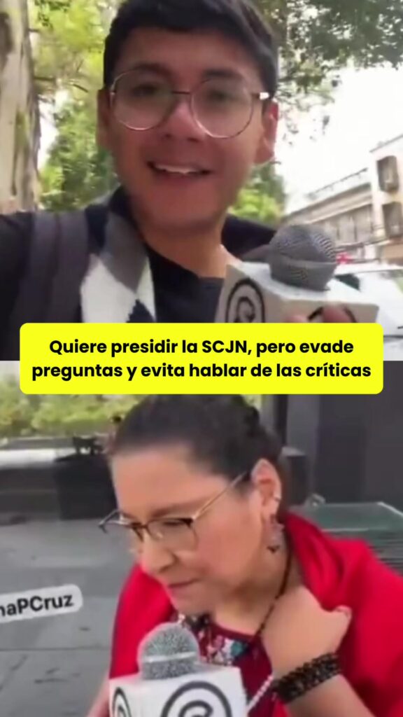 @elhilomx Quiere presidir la SCJN, pero evade preguntas y evita hablar de las cr…
