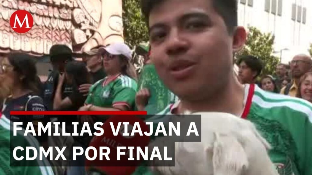 Familias viajan desde provincia a CDMX para vivir la emocionante final