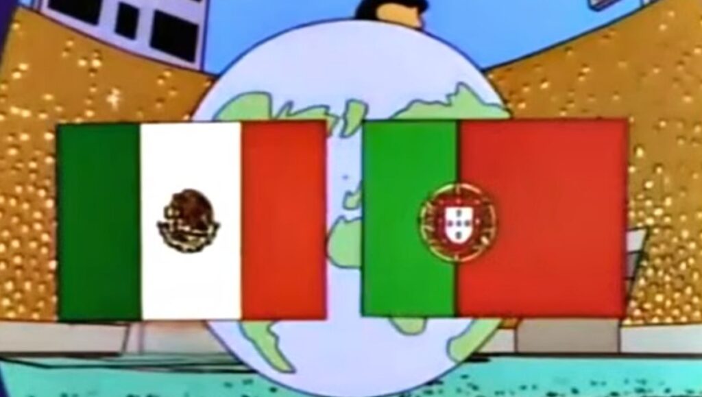 Los Simpson anticiparon una final México vs Portugal en el Mundial