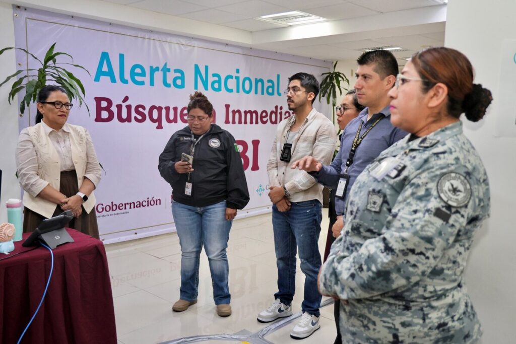 Rosa Icela supervisa operaciones en el puesto de mando de ANBI-Grupo Milenio