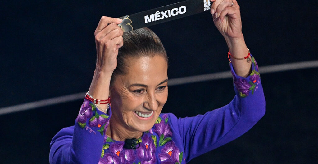 Sheinbaum va a la final del Mundial gracias a una invitación de Trump