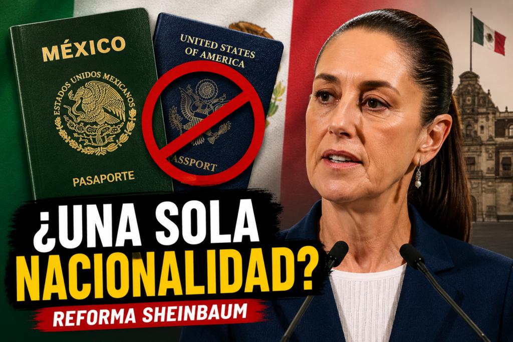 La reforma que quiere impedir la doble nacionalidad para presidente y gobernadores: qué cambia y cómo es la ley hoy doble nacionalidad mexico restricción