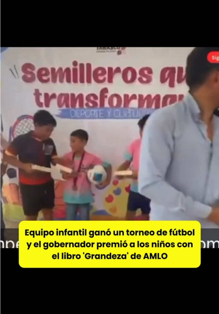 @elhilomx Equipo infantil de Tabasco ganó un torneo de futbol y el gobernador pr…