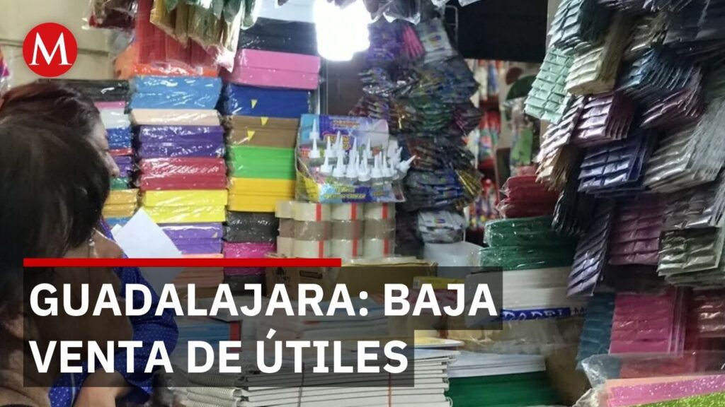 Comerciantes de Guadalajara anticipan aumento en ventas de útiles escolares