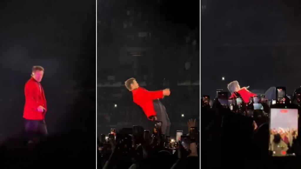 Harry Styles tropieza en concierto tras la lluvia en CDMX