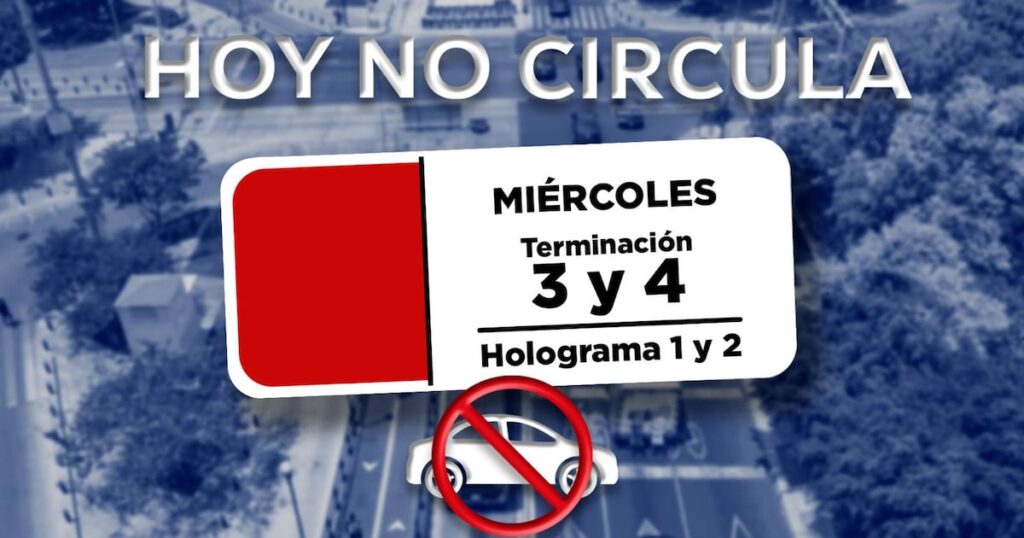 Hoy No Circula del 5 de agosto en CDMX y Edomex sin sanciones