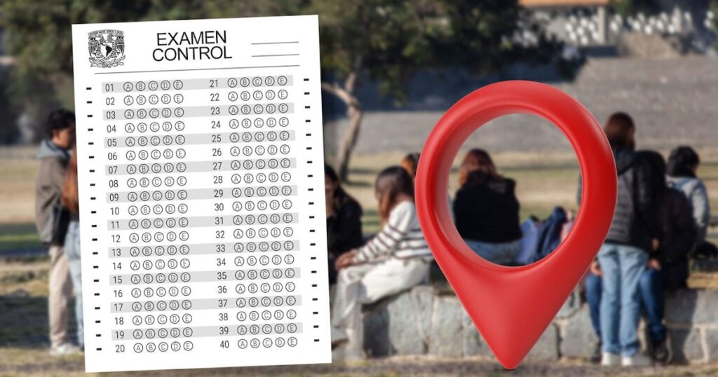 Sedes de la segunda prueba del examen de control de la UNAM en CDMX y estados