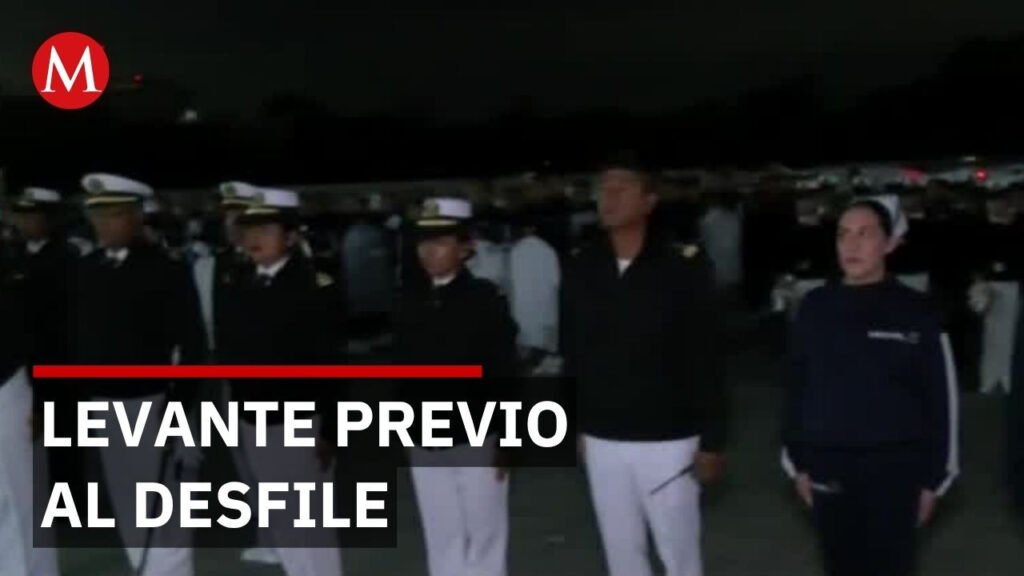 Cadetes afinan detalles para el desfile del Día de la Independencia