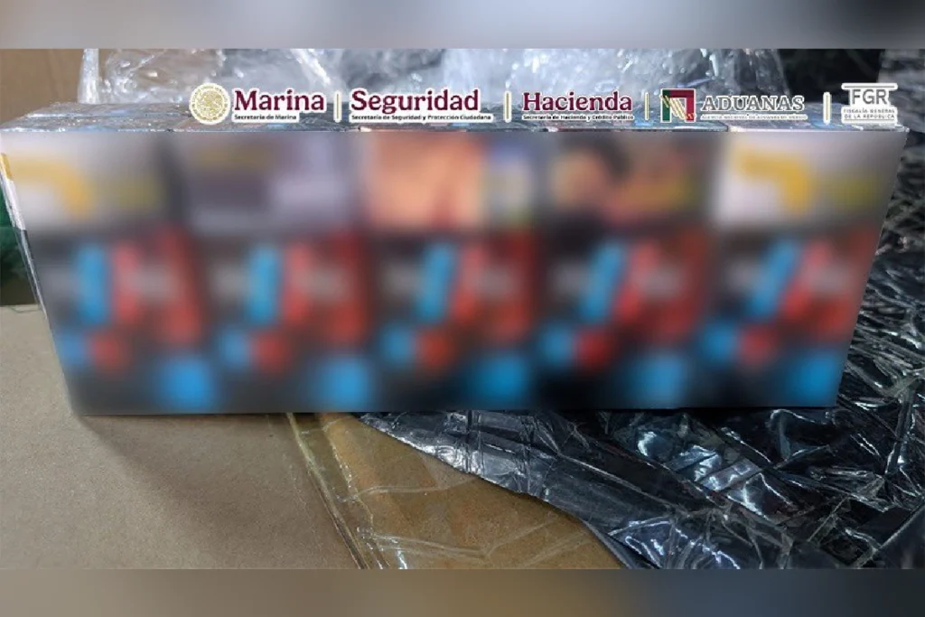 Decomisan 2.4 millones de cigarros ilegales en aeropuerto de CDMX