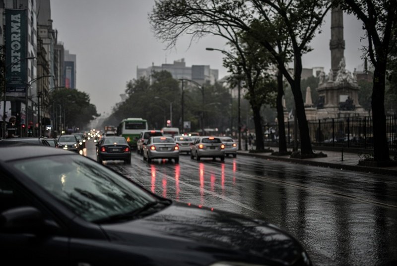 Movilizaciones y lluvias en CDMX este 17 de noviembre