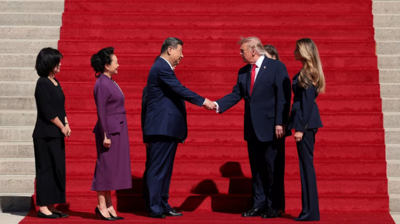 Trump rompe la transmisión en la visita de Xi Jinping y provoca malestar en China