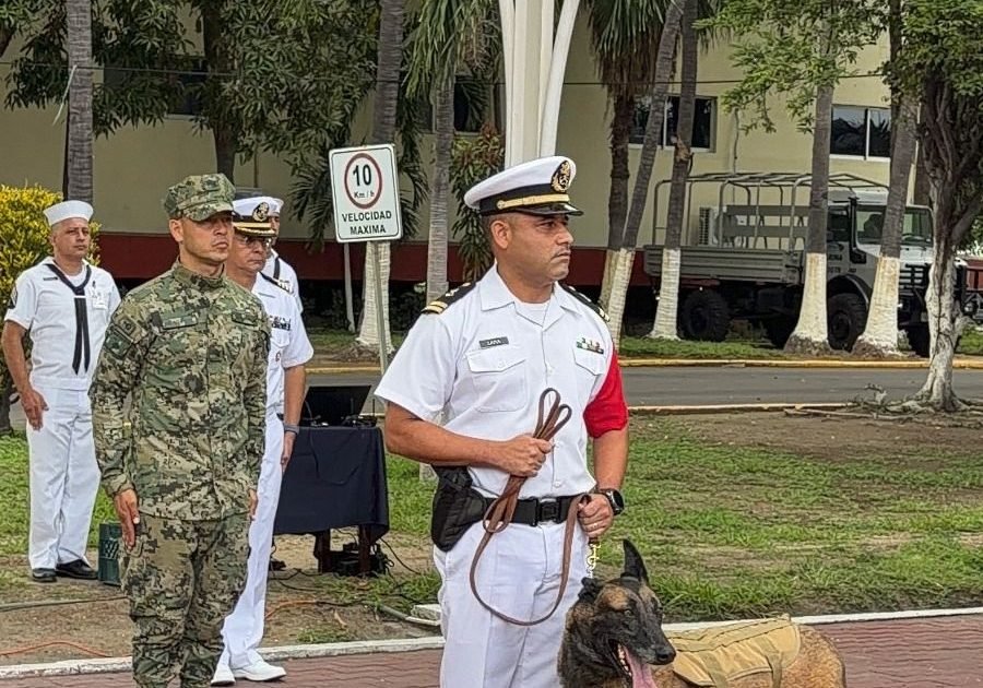Canino Hermes se retira después de 7 años de leal servicio