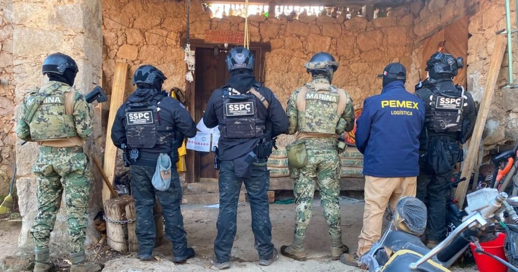 Nueve detenidos en operativo contra huachicol en Puebla