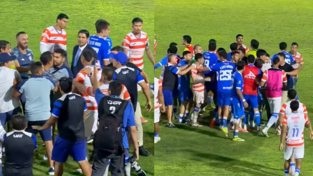 Bronca en el campo: Correcaminos y Cruz Azul Hidalgo se enfrentan